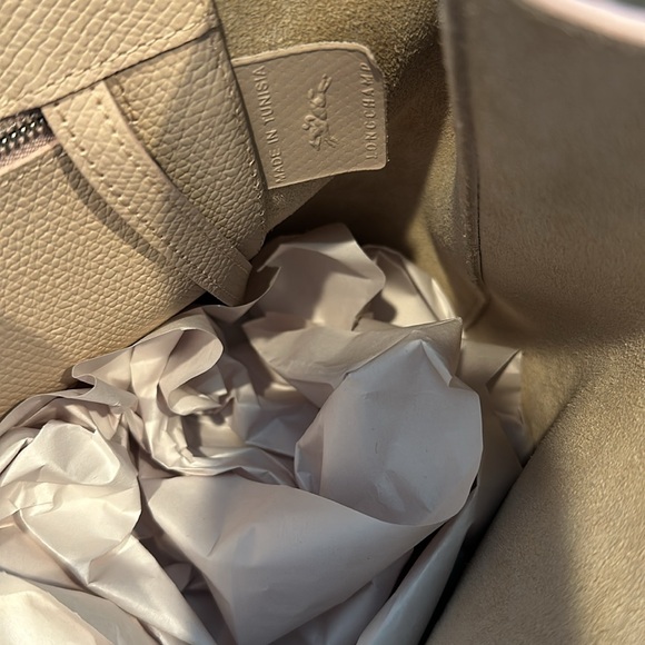 LONGCHAMP Roseau Large Leather Shoulder Tote-light pink (cert of authenticity) - Picture 16 of 17